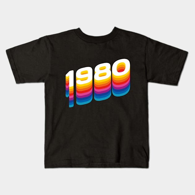 1980 Kids T-Shirt by Jennifer